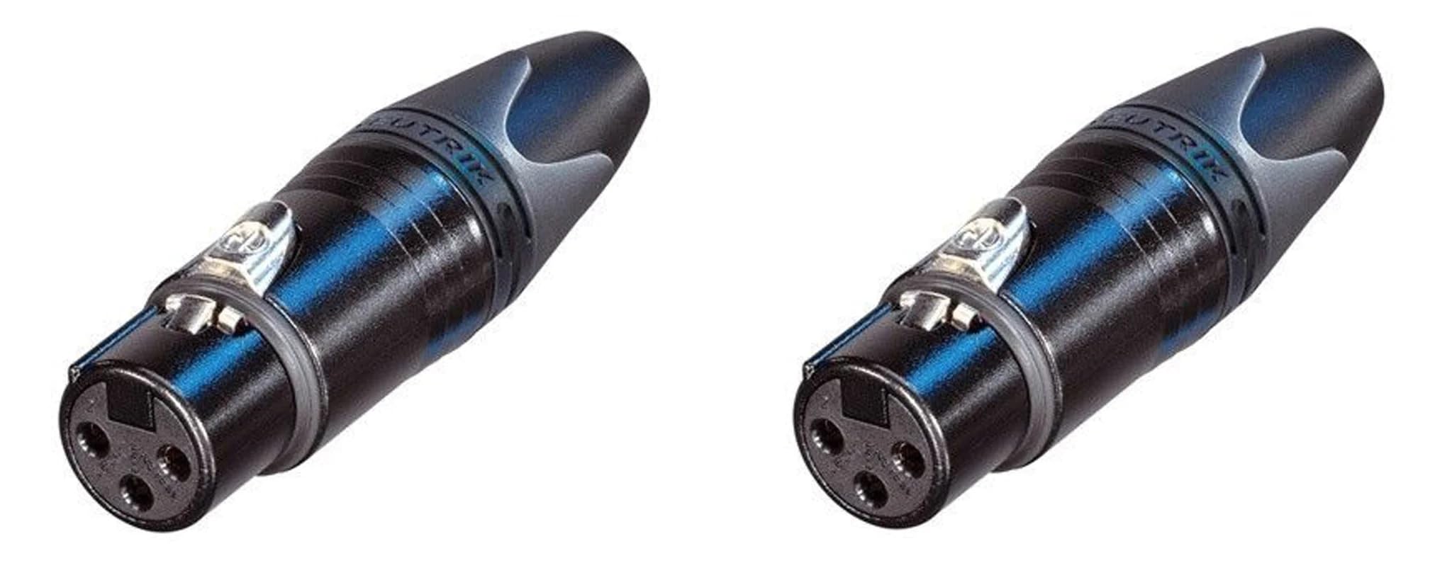 Amazon.com: (2 Pack) NEUTRIK NC3FXX-BAG 3-Pin XLR Female Cable